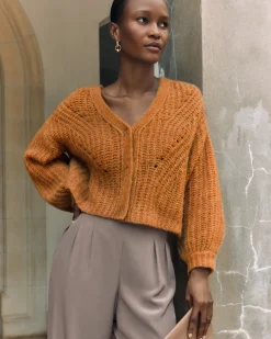 Cuyana Alpaca Wool Cropped Cardigan* Clothing