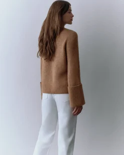 Cuyana Alpaca Wool Rolled Cuff Sweater* Clothing