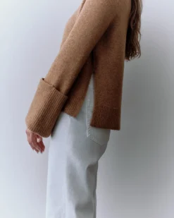 Cuyana Alpaca Wool Rolled Cuff Sweater* Clothing