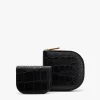 Cuyana Duo Small Zip Wallet (Croco)* Wallets | Small Leather Goods