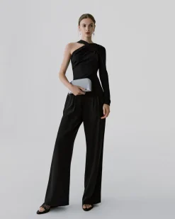 Cuyana French Terry Draped Front Top* Clothing