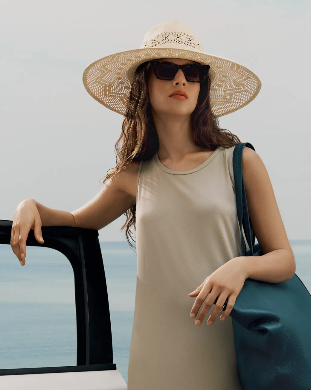 Cuyana Open Weave Wide Brim Ecuador Hat* Accessories