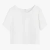 Cuyana Silk Cropped Crewneck Tee* Clothing