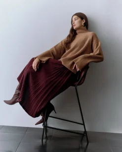 Cuyana Silk Pleated Side Skirt* Clothing
