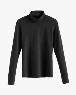 Cuyana Slim Back Slit Turtleneck Tee* Clothing