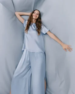 Cuyana Washable Charmeuse Cropped Wide-Leg Pant* Clothing